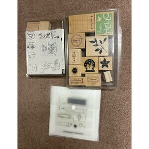 Stampin’ UP! It’s a cheer thing set of 7, close to my heart,‎ plus misc stamps